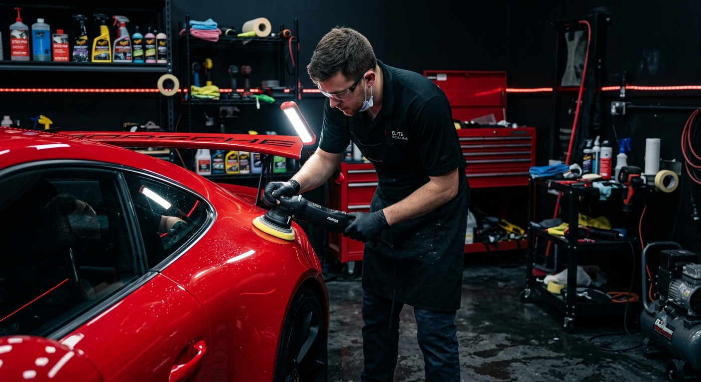 Professional car polishing service